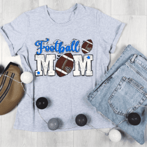 football mom shirt heather grey yellow rose tx crafts