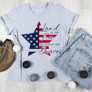 land of the free shirt sport grey yellow rose tx crafts