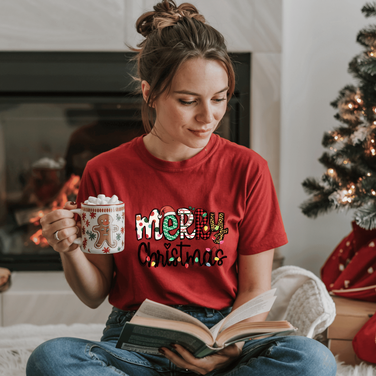 Merry Christmas Lights Shirt or Sweatshirt - Image 2