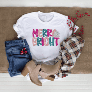 merry and bright christmas shirt yellow rose tx crafts