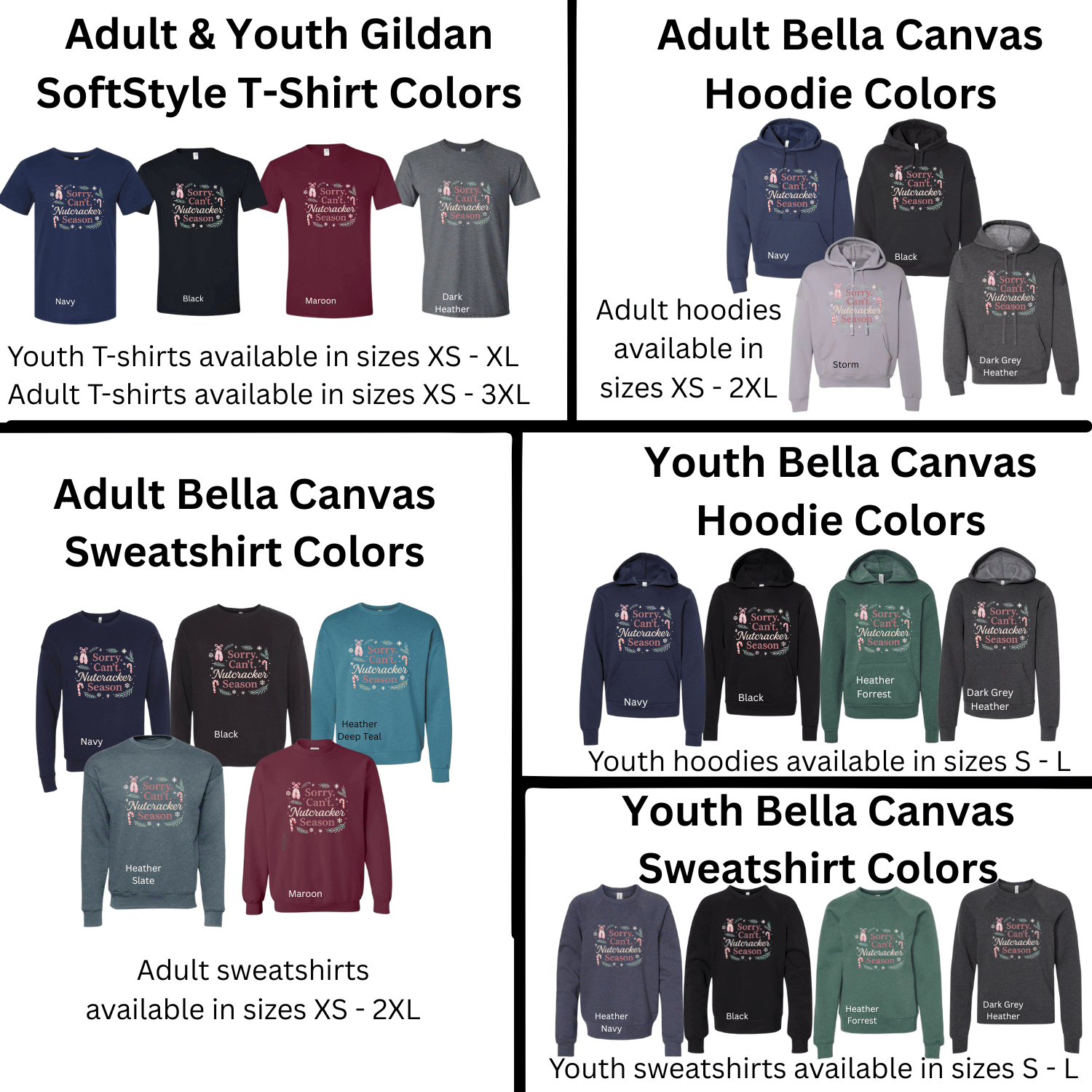 Sorry Can't Nutcracker Season Shirt, Hoodie or Sweatshirt - Image 5