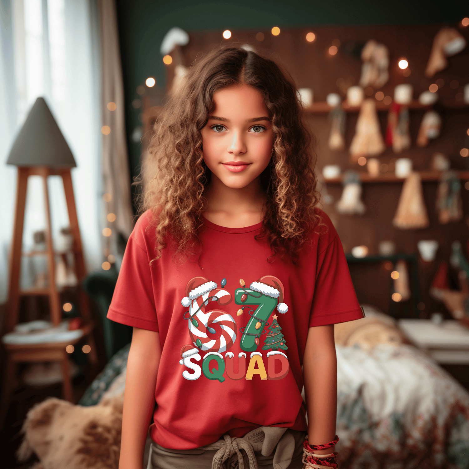 67 Squad Youth Christmas Shirt - Image 4