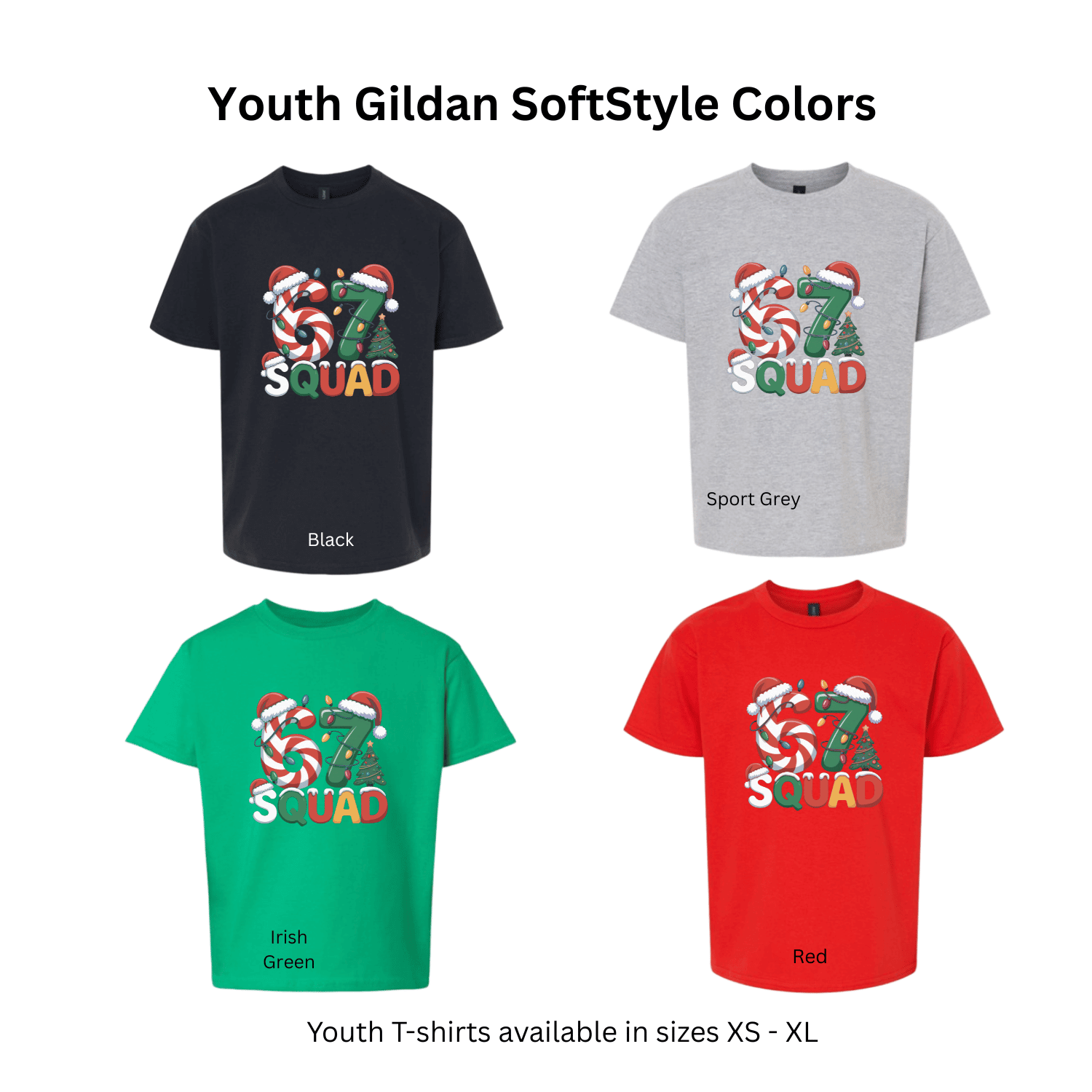 67 Squad Youth Christmas Shirt - Image 6