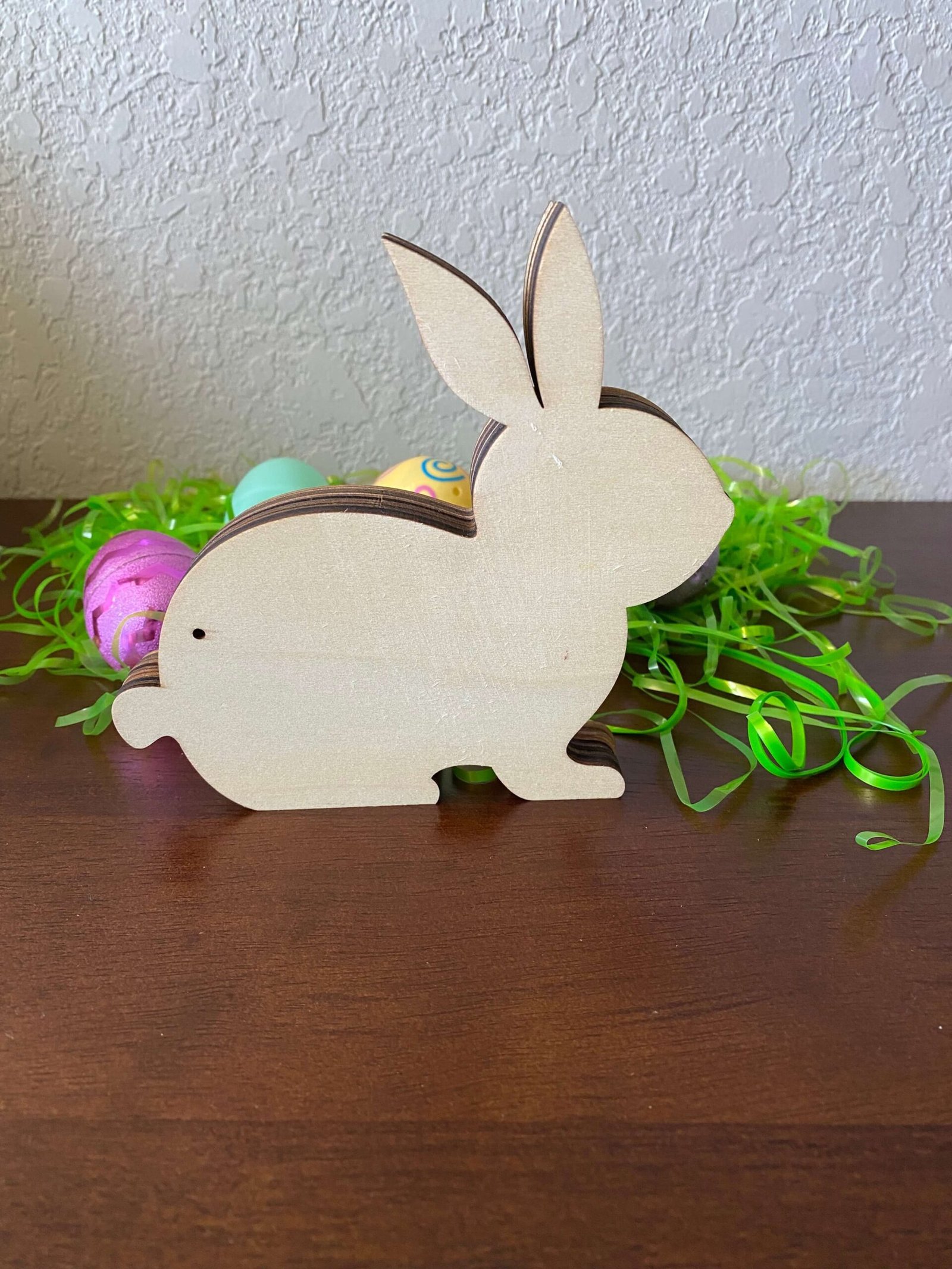 3D Wooden Bunny Easter Decor | Rustic Christian Easter Decoration - Image 9