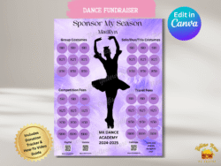 Editable fundraiser flyer template – handcrafted gift for busy moms and teams